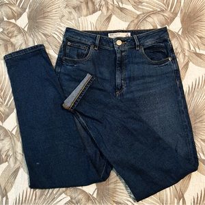 ASOS High-Waisted Mom Jeans - Dark Wash 30/32